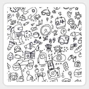 Doodle art Sticker